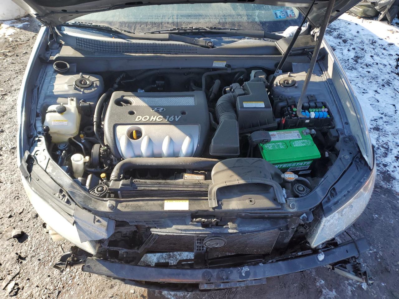 2006 Hyundai Sonata VIN 5NPEU46C16H134918 Copart auction photo, front end / minor dent/scratches damage thumbnail 11