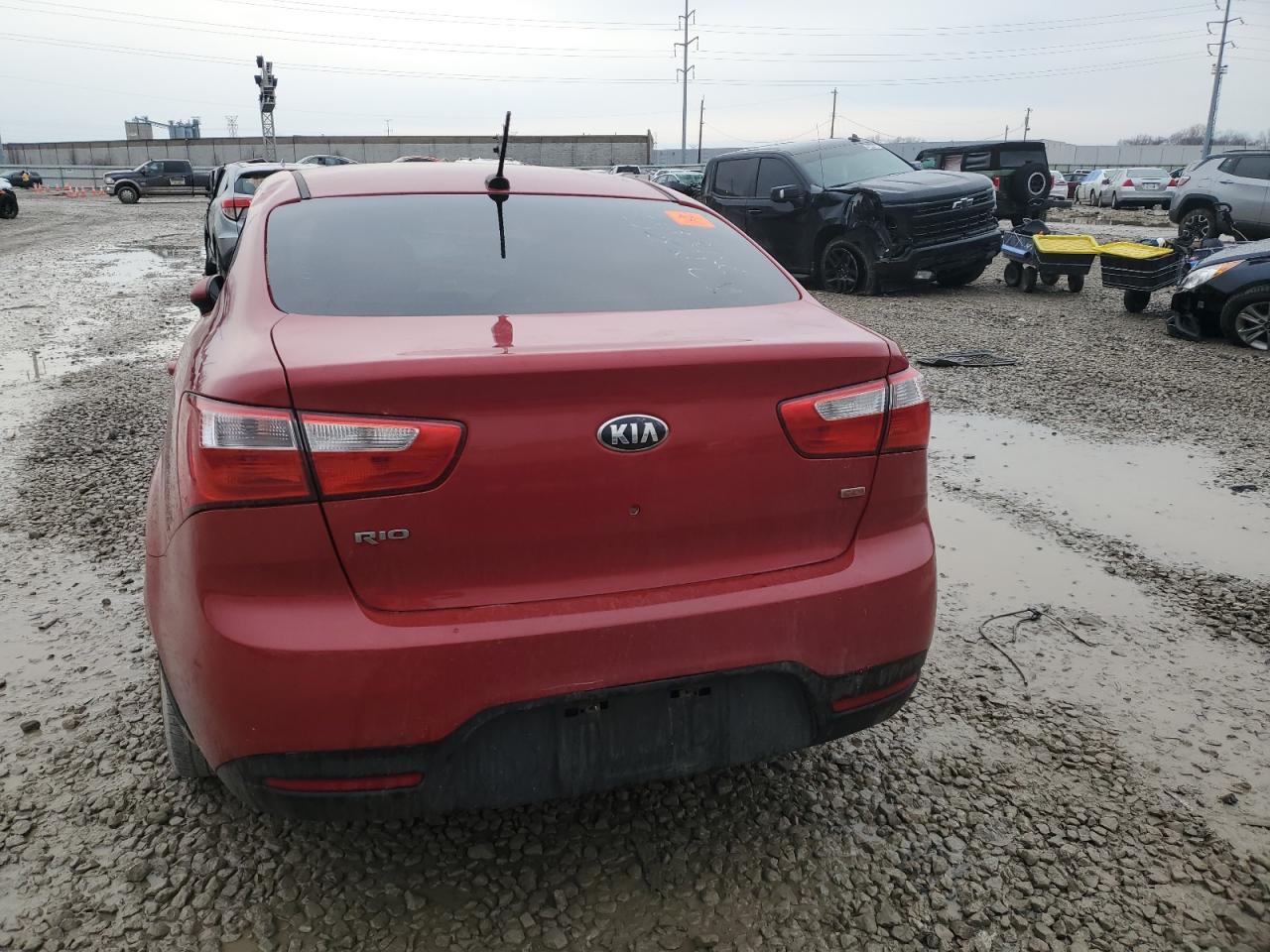 2013 KIA Rio VIN KNADM4A33D6308835 Copart auction photo, front end damage thumbnail 6