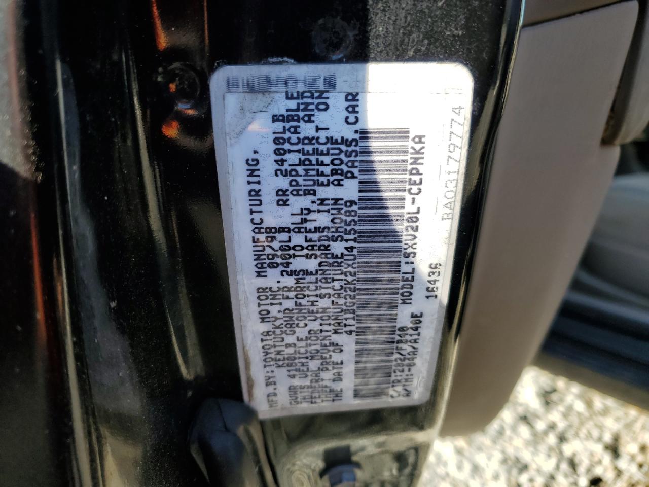 1999 Toyota Camry VIN 4T1BG22K2XU415589 Copart auction photo, front end damage thumbnail 12