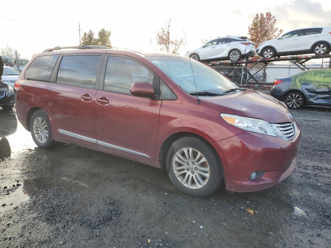 2012 Toyota Sienna VIN 5TDYK3DC0CS198549 Copart auction photo, all over damage thumbnail 4