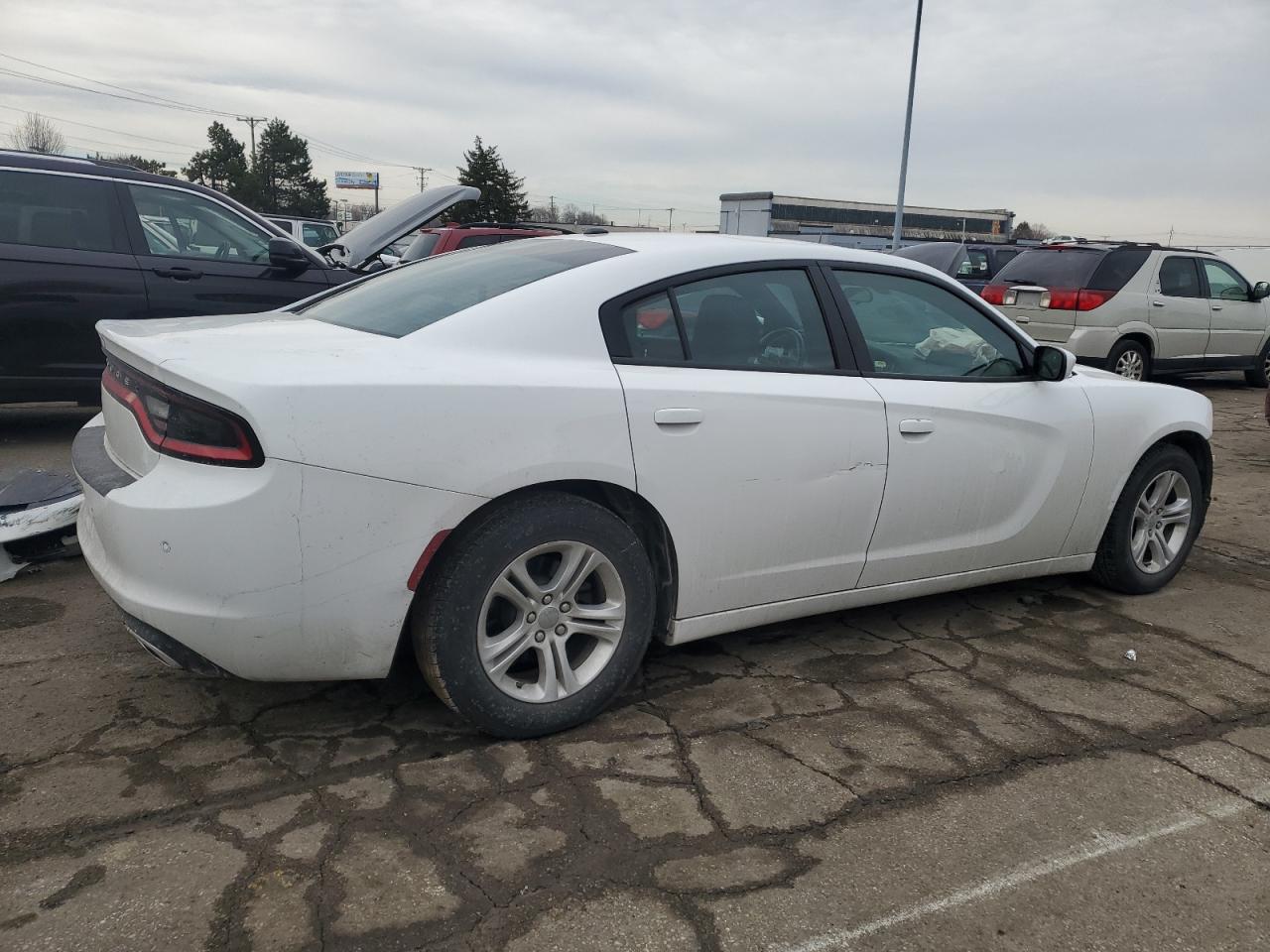 2019 Dodge Charger VIN 2C3CDXBG5KH664267 Copart auction photo, rear end / front end damage thumbnail 3