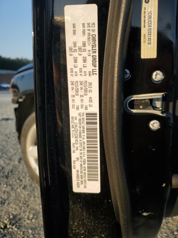 2014 Jeep Compass VIN 1C4NJCEA1ED814518 Copart auction photo, front end / rear end damage thumbnail 15