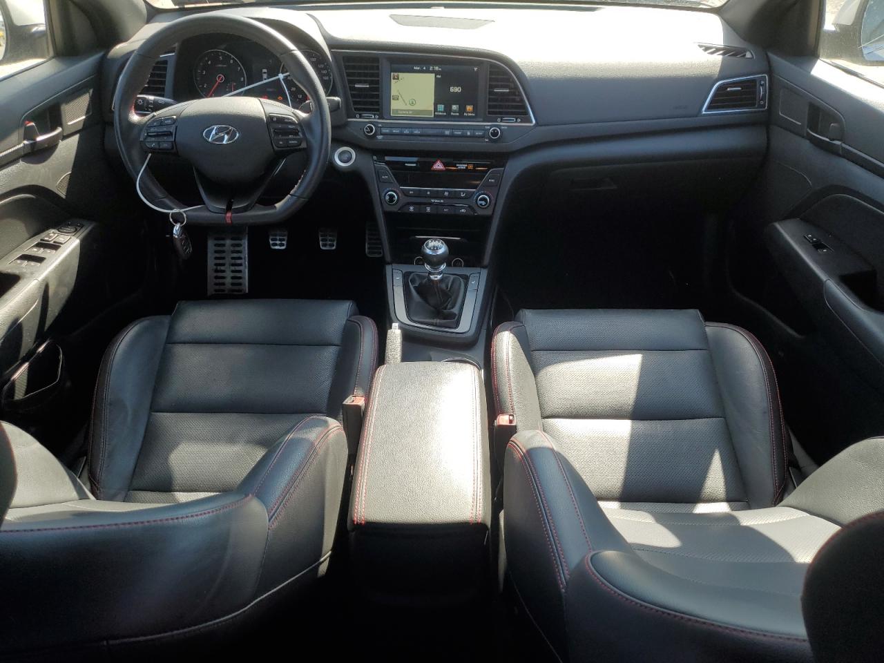 2017 Hyundai Elantra VIN KMHD04LBXHU337085 Copart auction photo, front end damage thumbnail 8