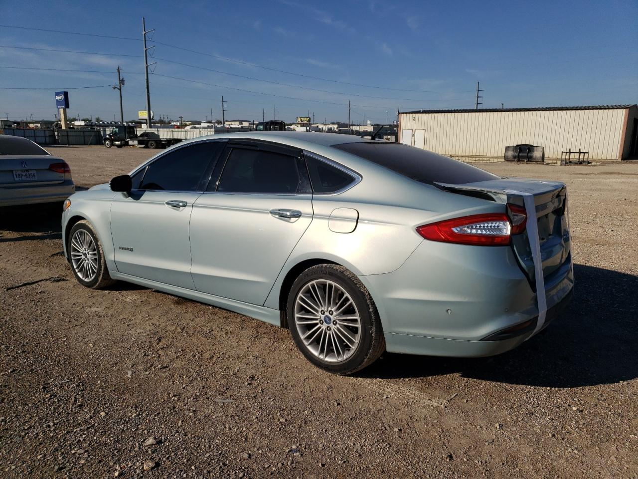 2014 Ford Fusion VIN 3FA6P0LU2ER121307 Copart auction photo, rear end damage thumbnail 2