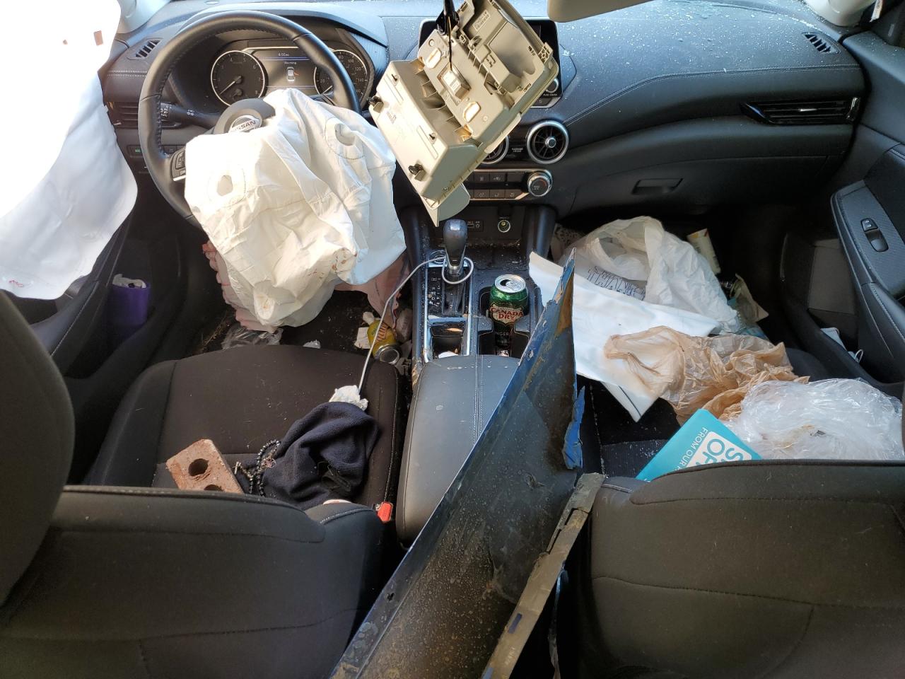 2022 Nissan Sentra VIN 3N1AB8CV9NY247215 Copart auction photo, front end / top/roof damage thumbnail 8