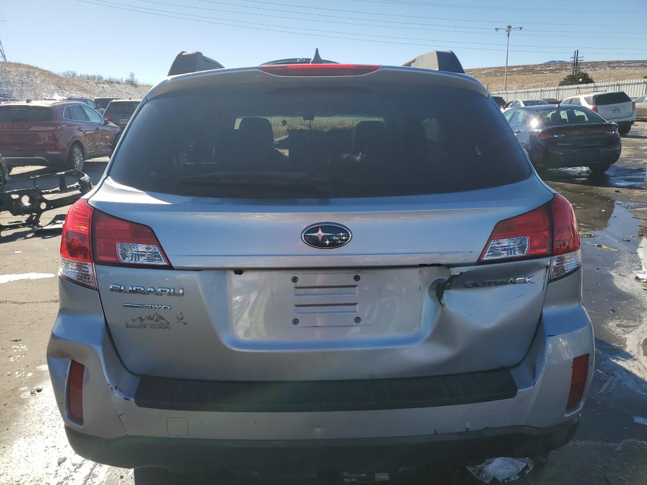 2012 Subaru Outback VIN 4S4BRCKC8C3225014 Copart auction photo, burn - engine / front end damage thumbnail 6