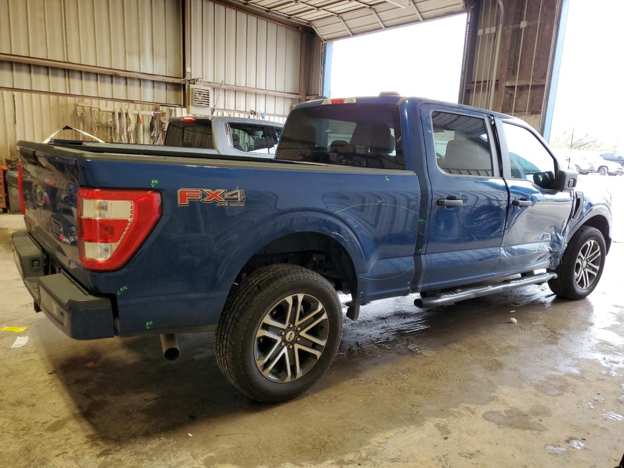 2023 Ford F-150 VIN 1FTFW1E57PKD86594 Copart auction photo, side / minor dent/scratches damage thumbnail 3