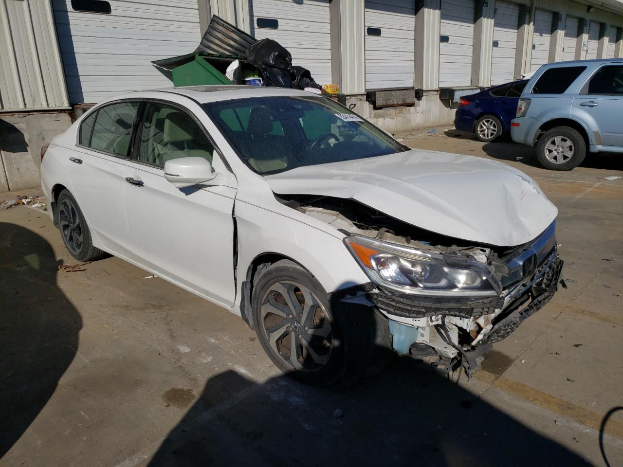2016 Honda Accord VIN 1HGCR3F06GA005365 Copart auction photo, front end damage thumbnail 4