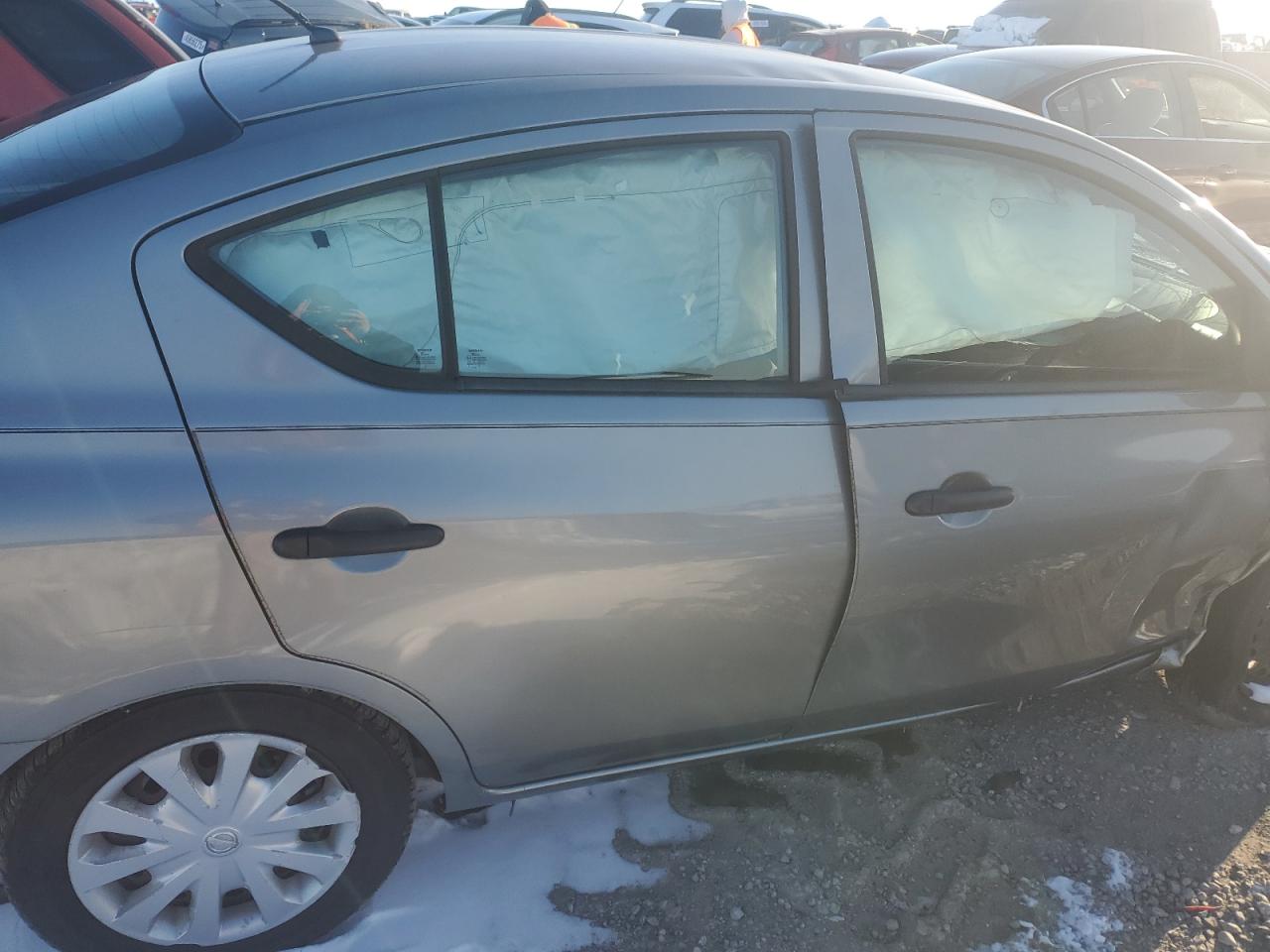 2014 Nissan Versa VIN 3N1CN7AP6EL815173 Copart auction photo, front end / side damage thumbnail 10