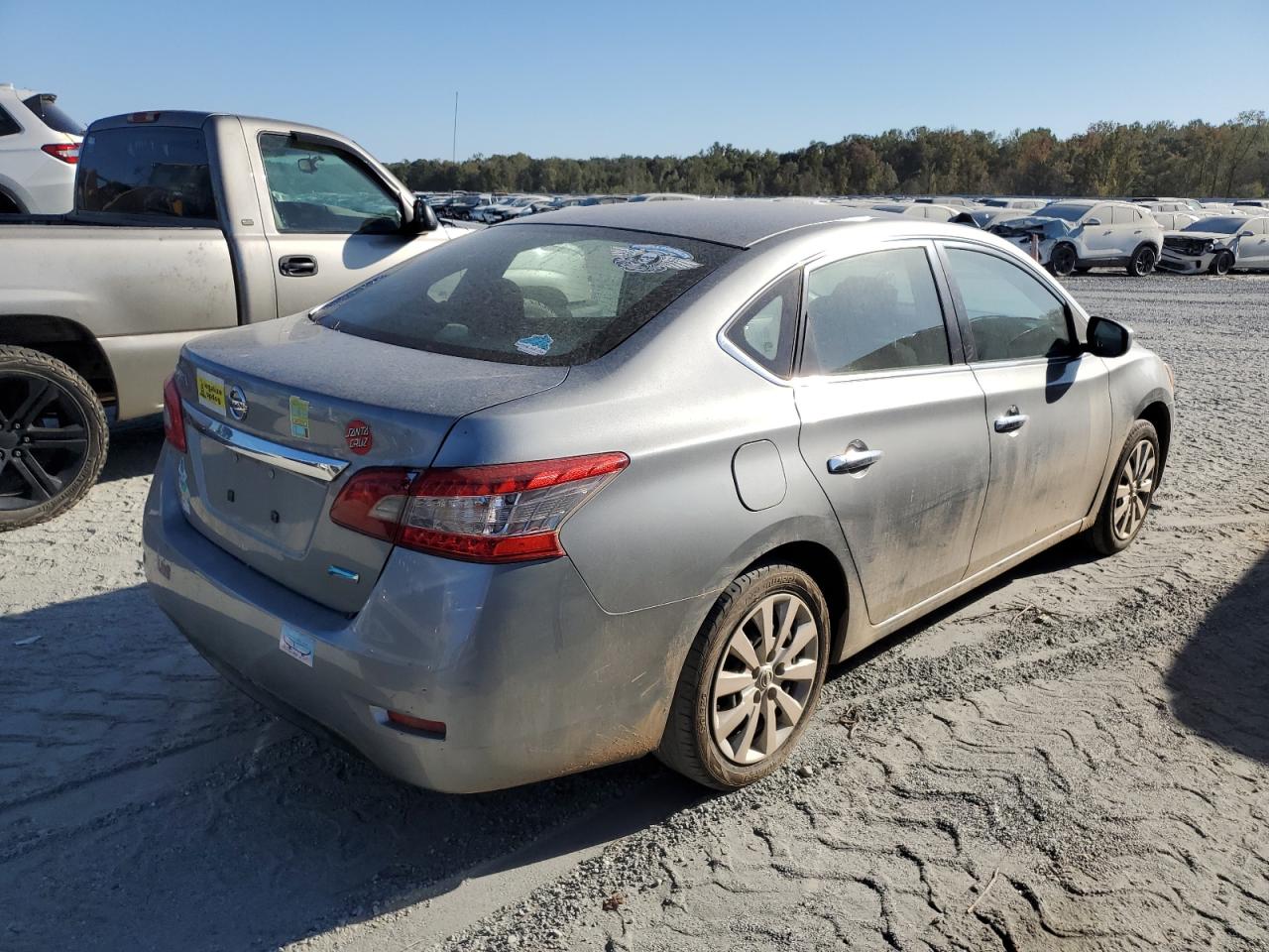 2014 Nissan Sentra VIN 3N1AB7AP5EY248540 Copart auction photo, water/flood damage thumbnail 3