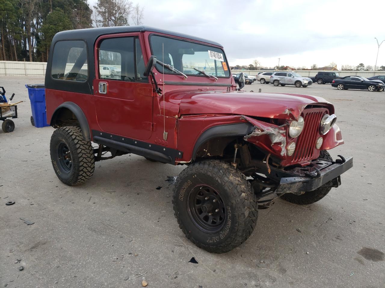 1984 Jeep CJ VIN 1JCCM87E0ET103859 Copart auction photo, all over / frame damage damage thumbnail 4
