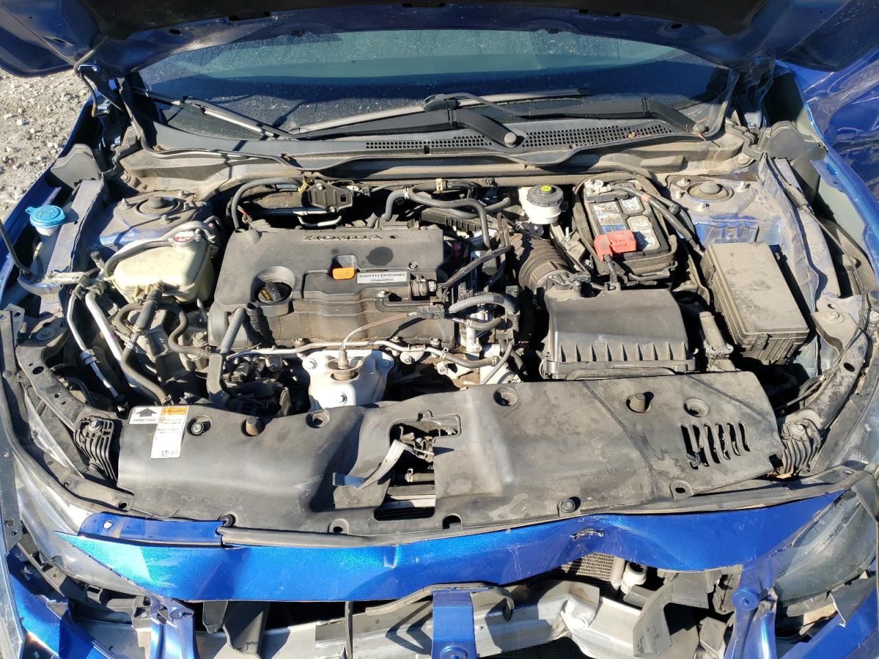 2016 Honda Civic VIN 19XFC2F55GE063063 Copart auction photo, front end / side damage thumbnail 11