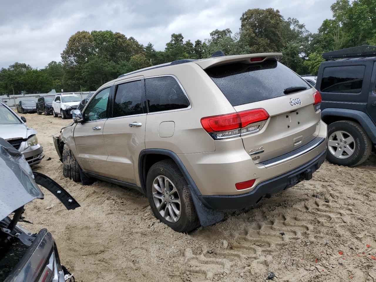 2014 Jeep Grand Cherokee VIN 1C4RJFBM8EC448919 Copart auction photo, mechanical / front end damage thumbnail 2