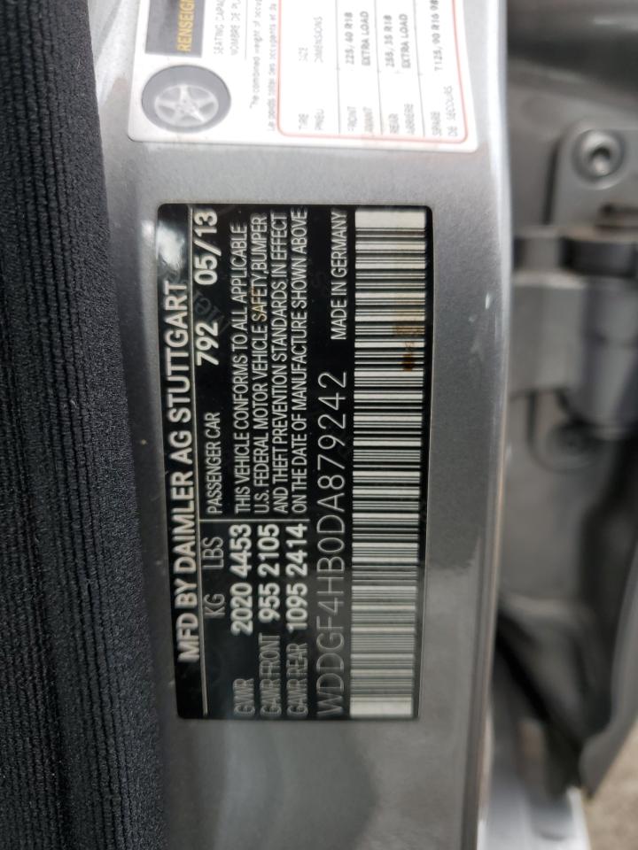2013 Mercedes-Benz C-klasse VIN WDDGF4HB0DA879242 Copart auction photo, side / front end damage thumbnail 12