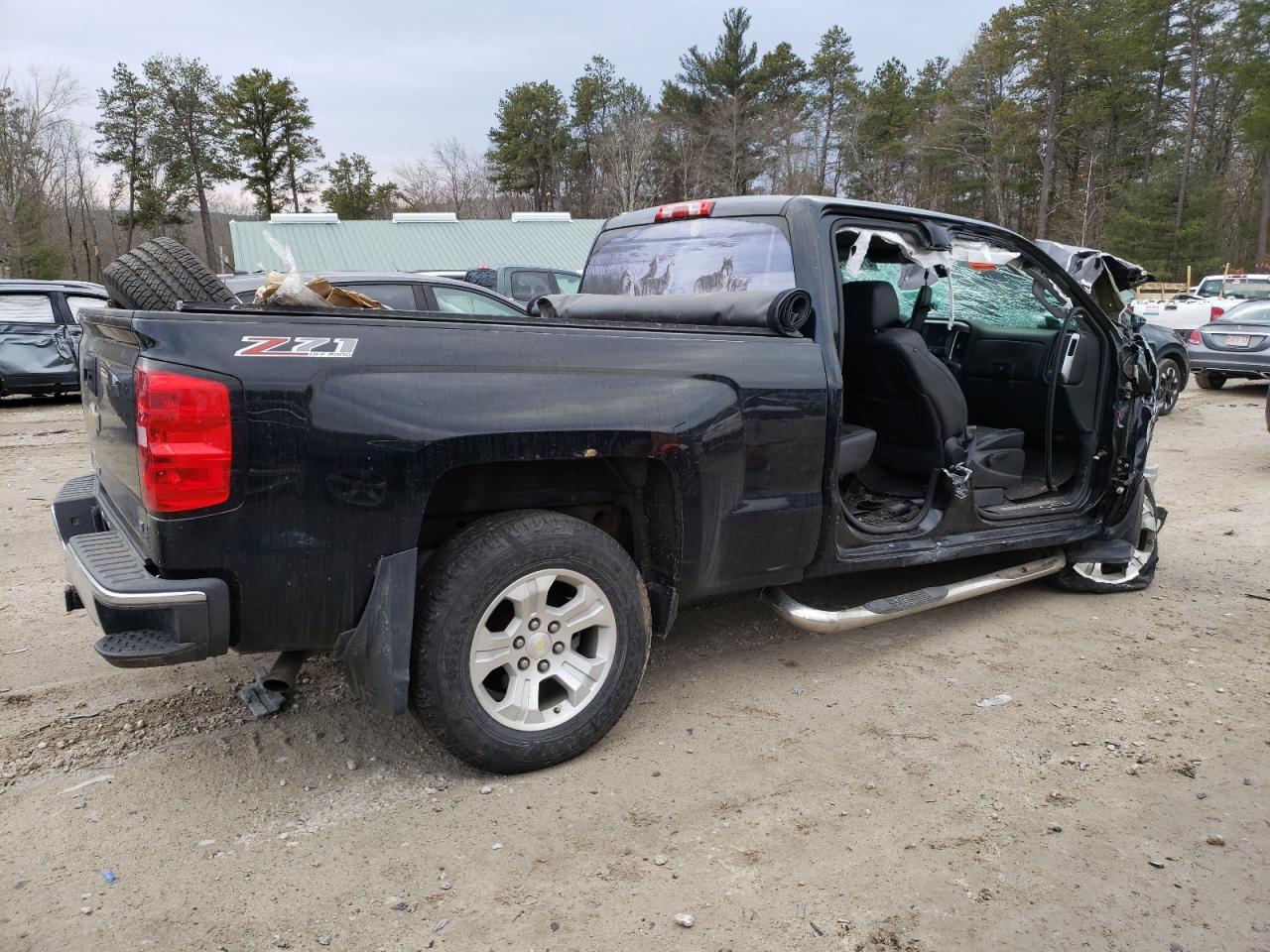2015 Chevrolet Silverado VIN 1GCVKRECXFZ362008 Copart auction photo, front end / side damage thumbnail 3