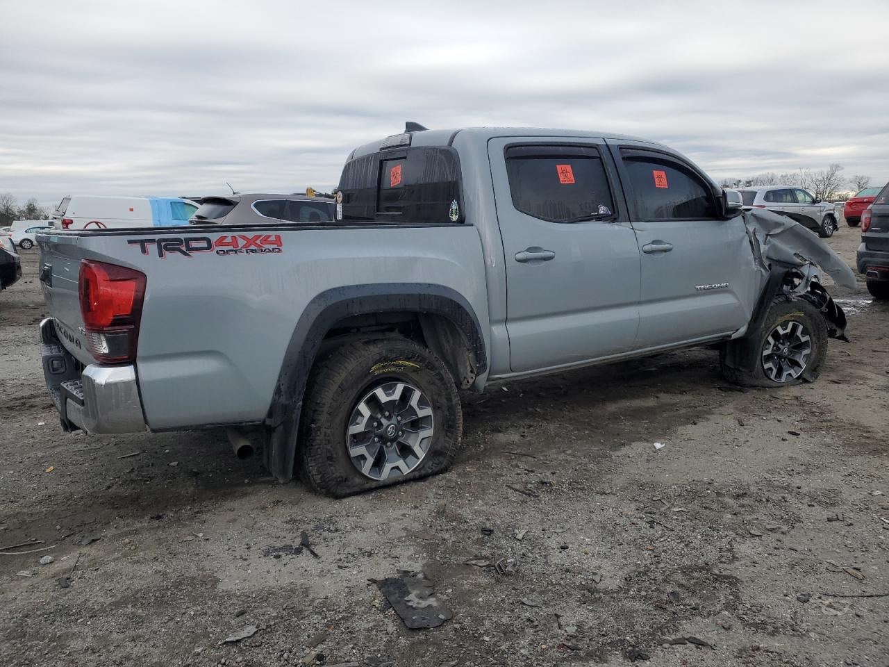 2019 Toyota Tacoma VIN 3TMCZ5AN8KM217936 Copart auction photo, all over damage thumbnail 3