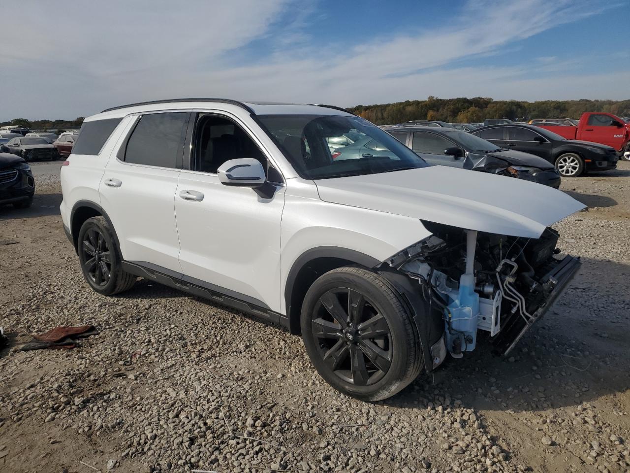 2023 Hyundai Palisade VIN KM8R34GE5PU556276 Copart auction photo, front end damage thumbnail 4