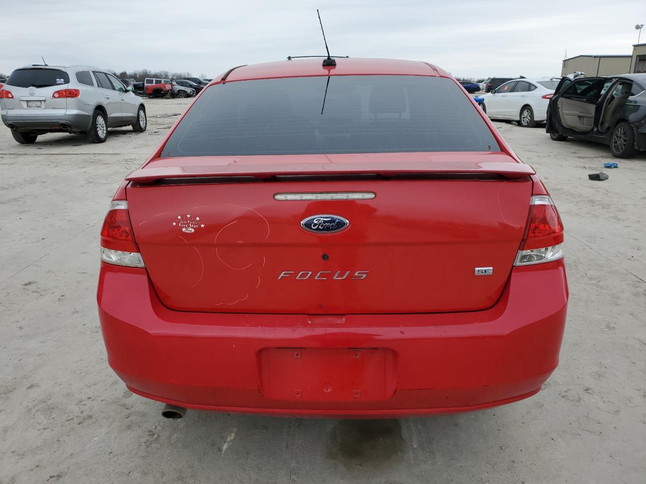 2008 Ford Focus VIN 1FAHP33N48W287638 Copart auction photo, side damage thumbnail 6