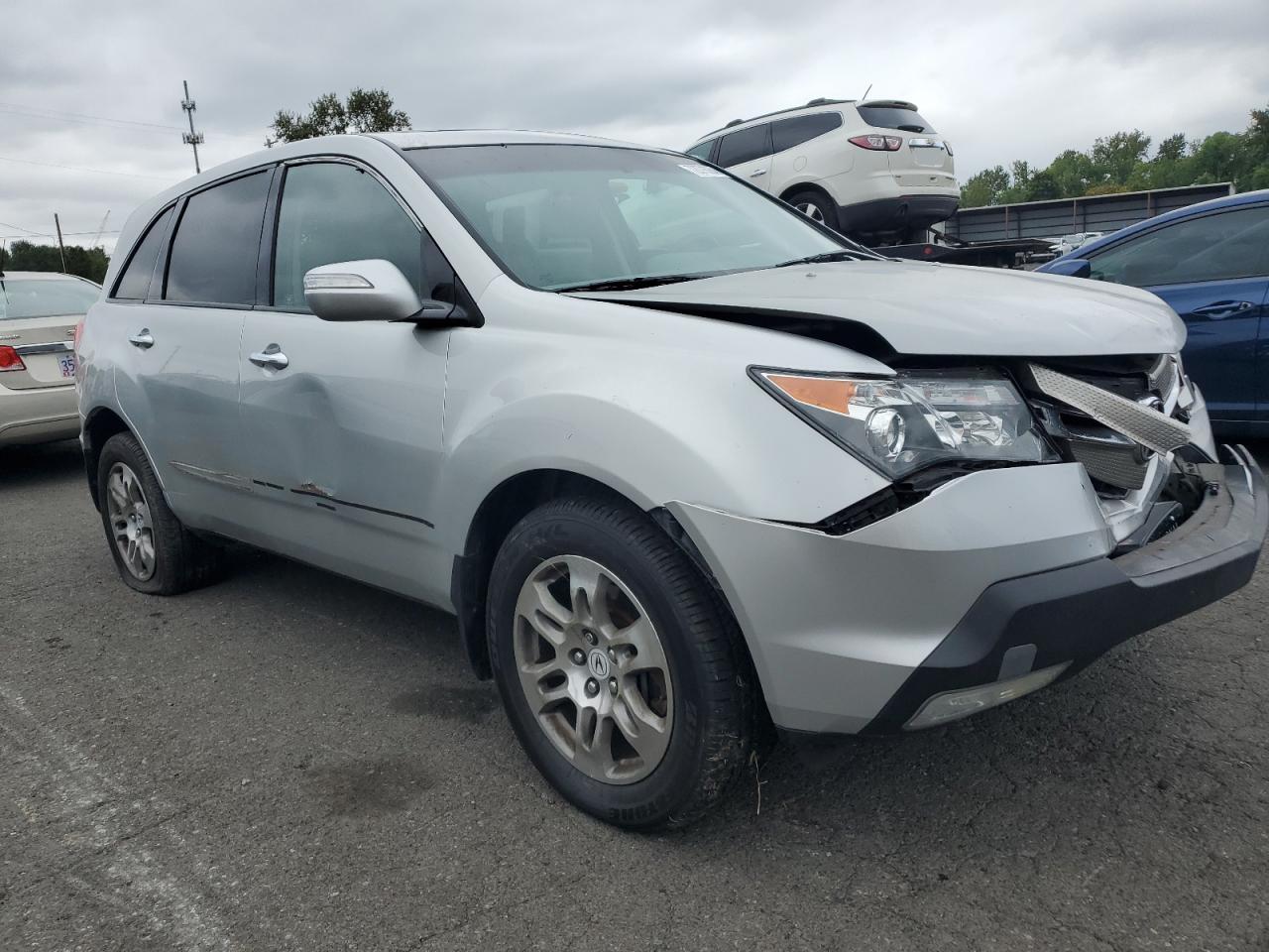 2009 Acura MDX VIN 2HNYD28409H531485 Copart auction photo, front end / side damage thumbnail 4