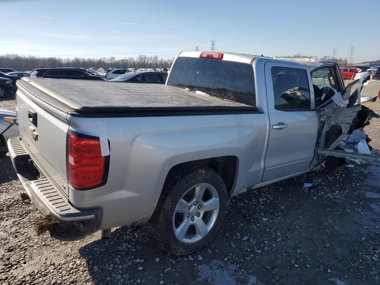 2016 Chevrolet Silverado VIN 3GCPCRECXGG348634 Copart auction photo, all over damage thumbnail 3