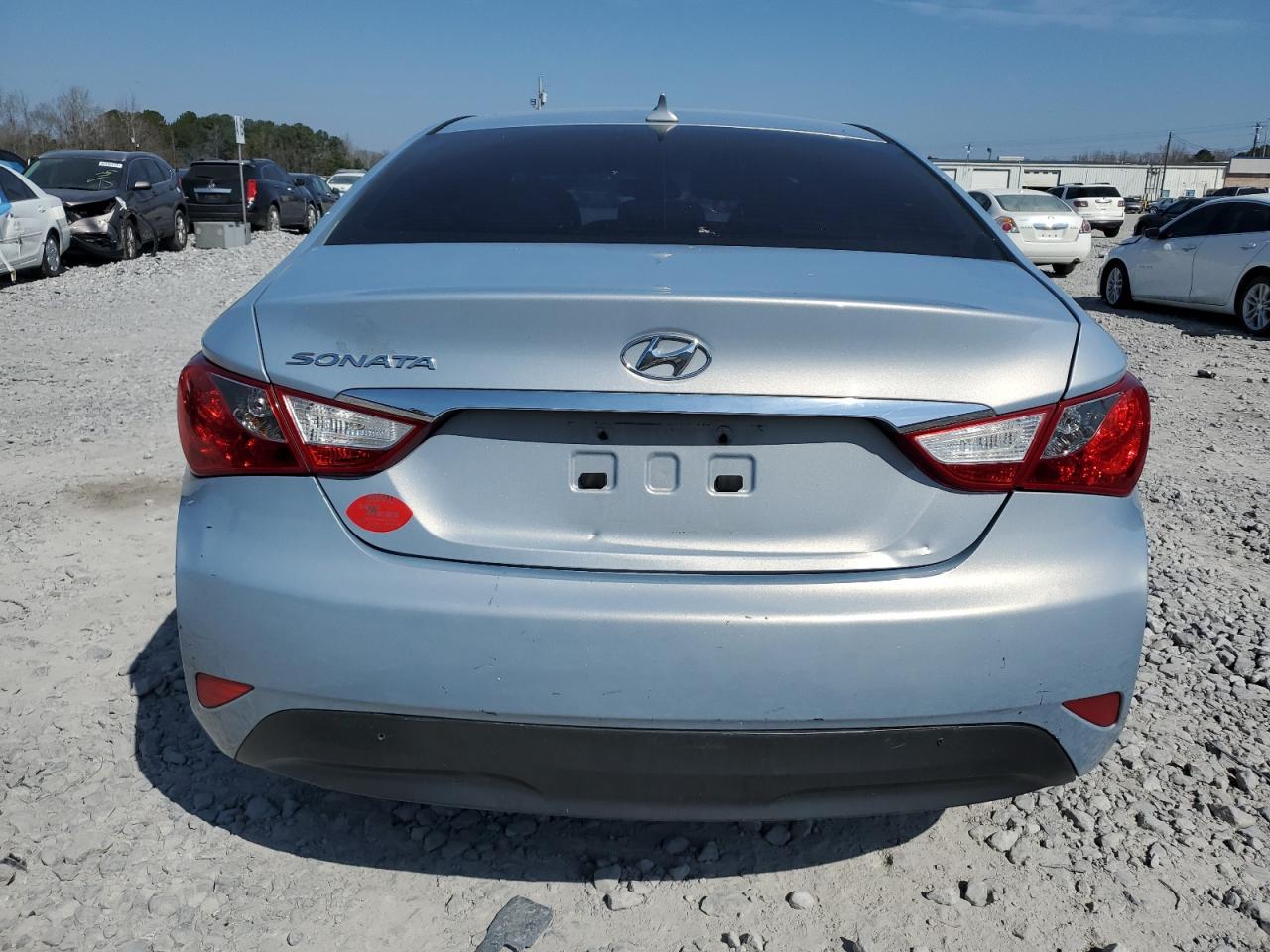 2014 Hyundai Sonata VIN 5NPEB4AC6EH917325 Copart auction photo, front end / side damage thumbnail 6