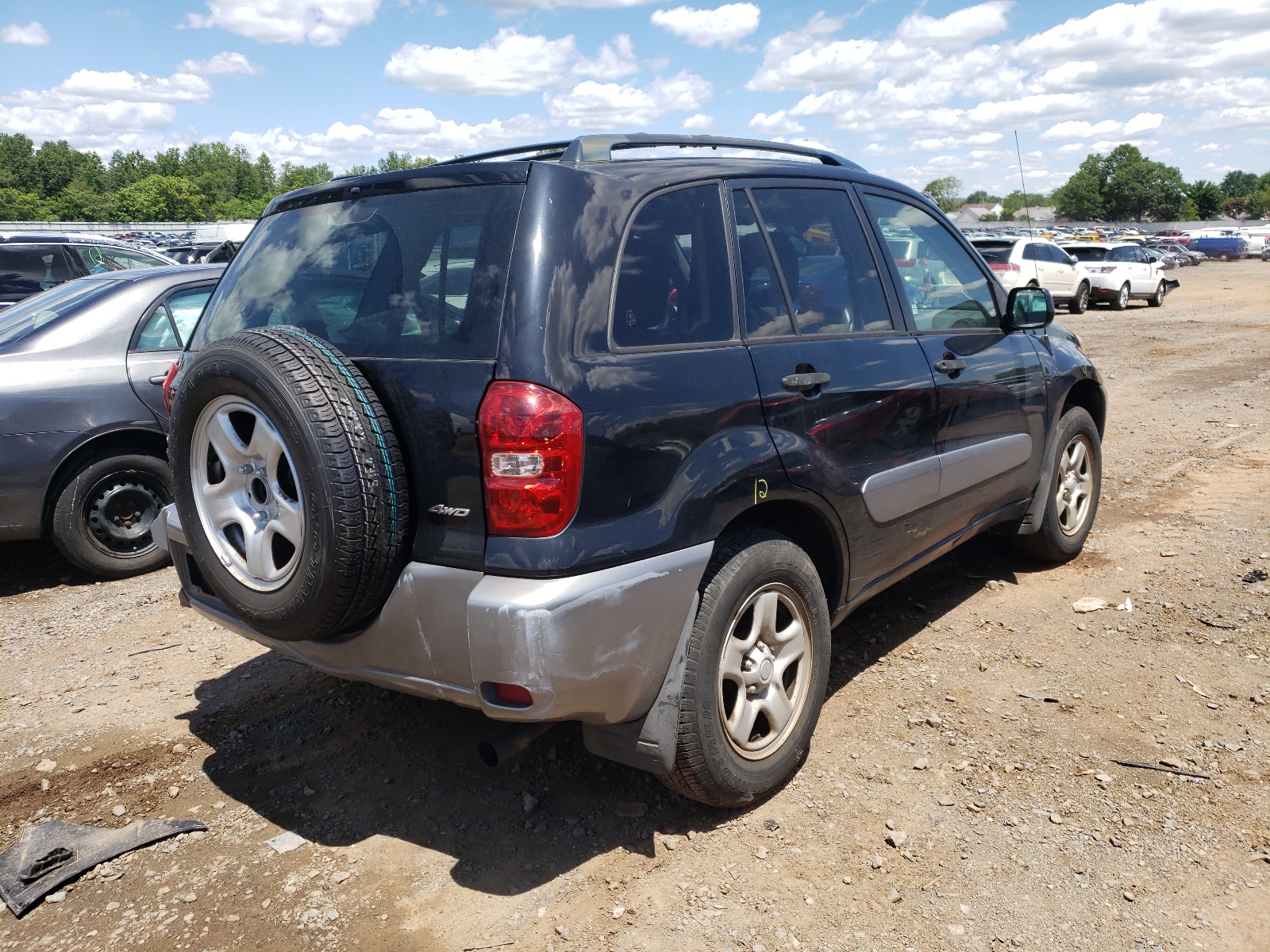 2005 Toyota RAV 4 VIN JTEHD20VX56039354 Copart auction photo, rear end / undercarriage damage thumbnail 4