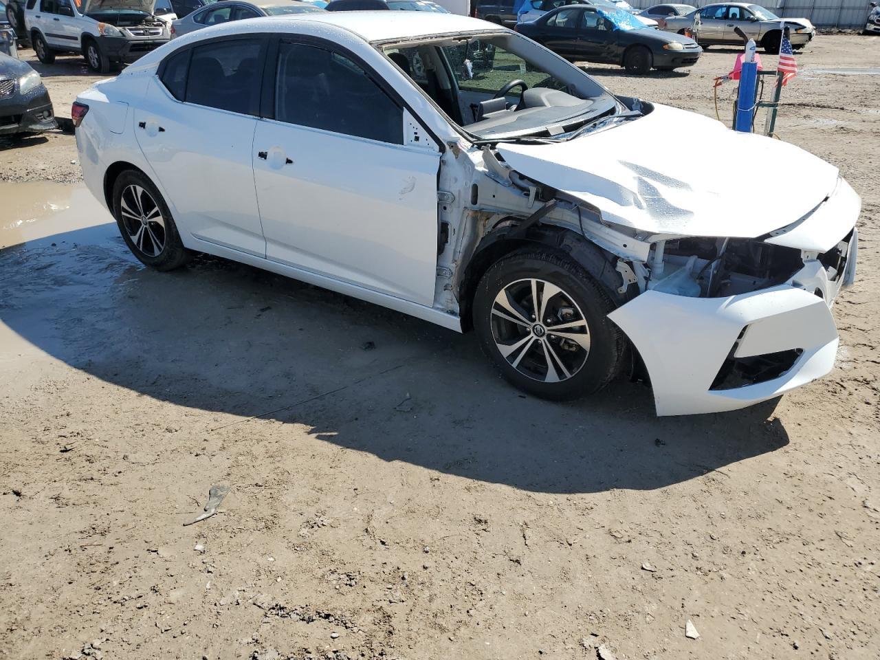 2022 Nissan Sentra VIN 3N1AB8CVXNY314047 Copart auction photo, front end / side damage thumbnail 4