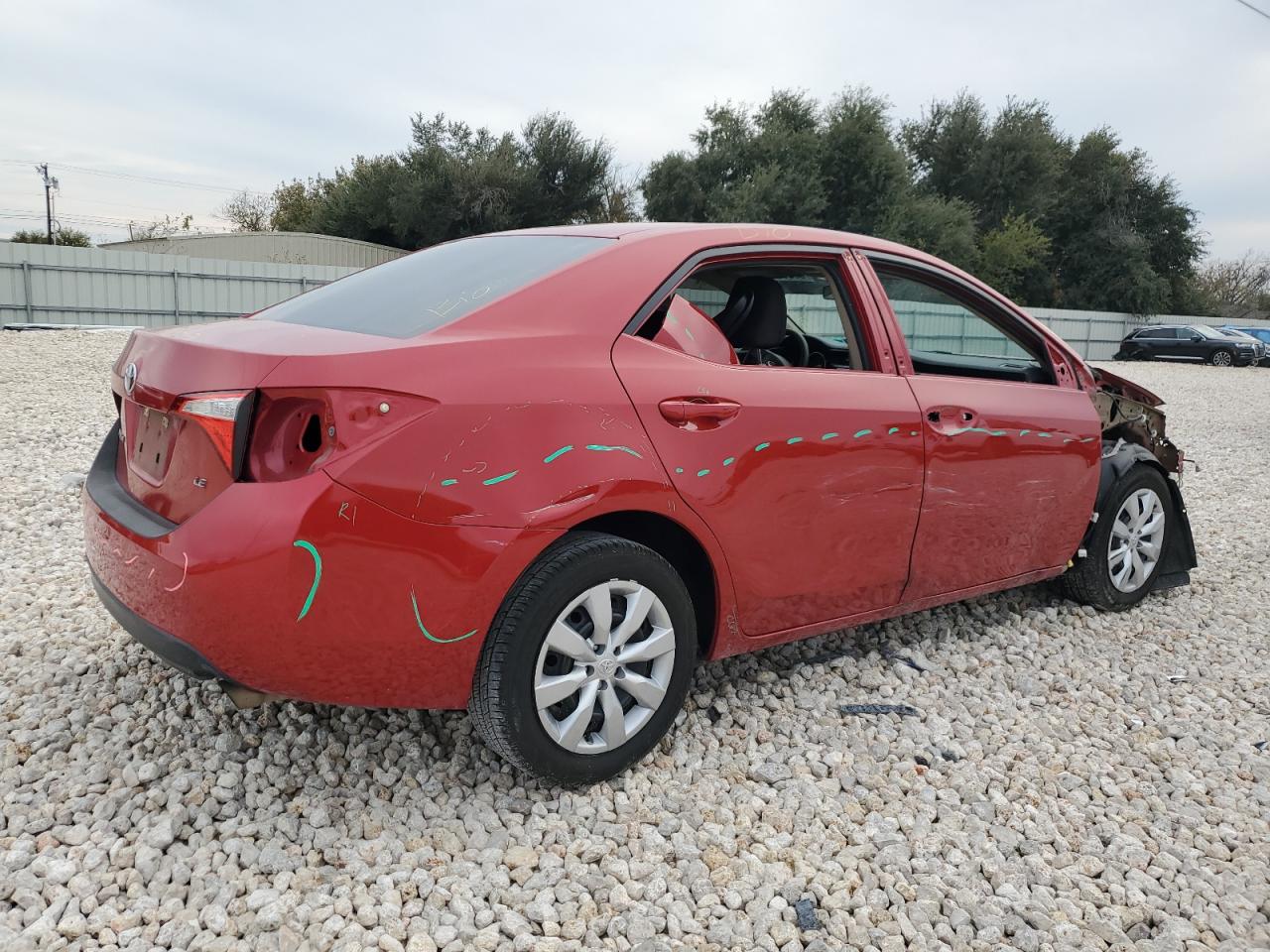2015 Toyota Corolla VIN 5YFBURHE5FP258594 Copart auction photo, all over damage thumbnail 3