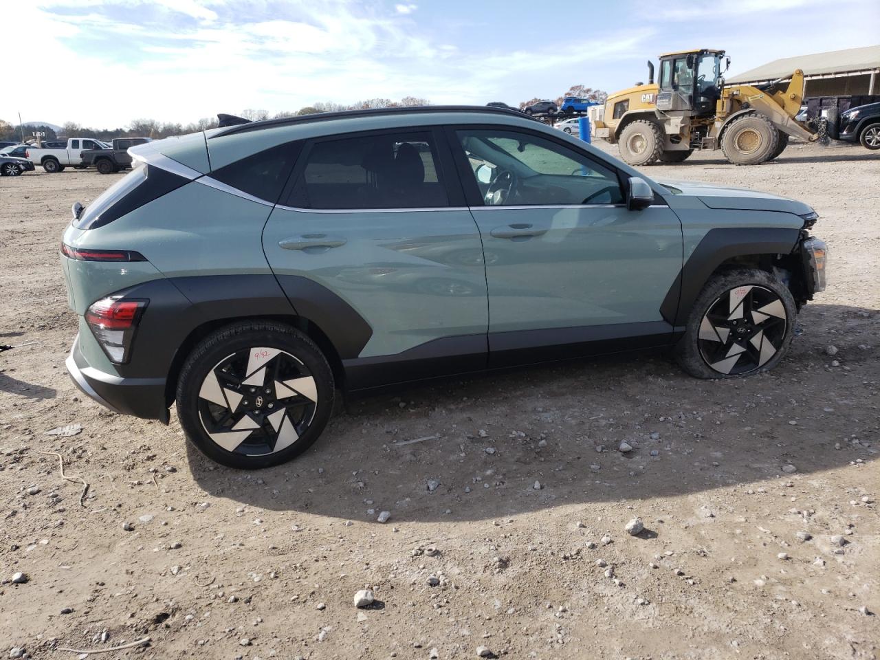2024 Hyundai Kona VIN KM8HE3A33RU172166 Copart auction photo, front end / side damage thumbnail 3