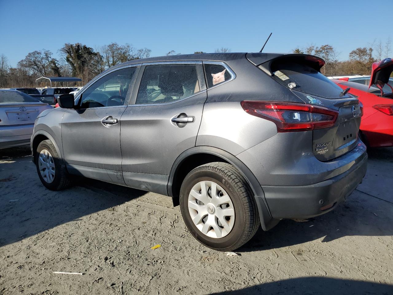 2020 Nissan Rogue VIN JN1BJ1CV2LW547858 Copart auction photo, side damage thumbnail 2