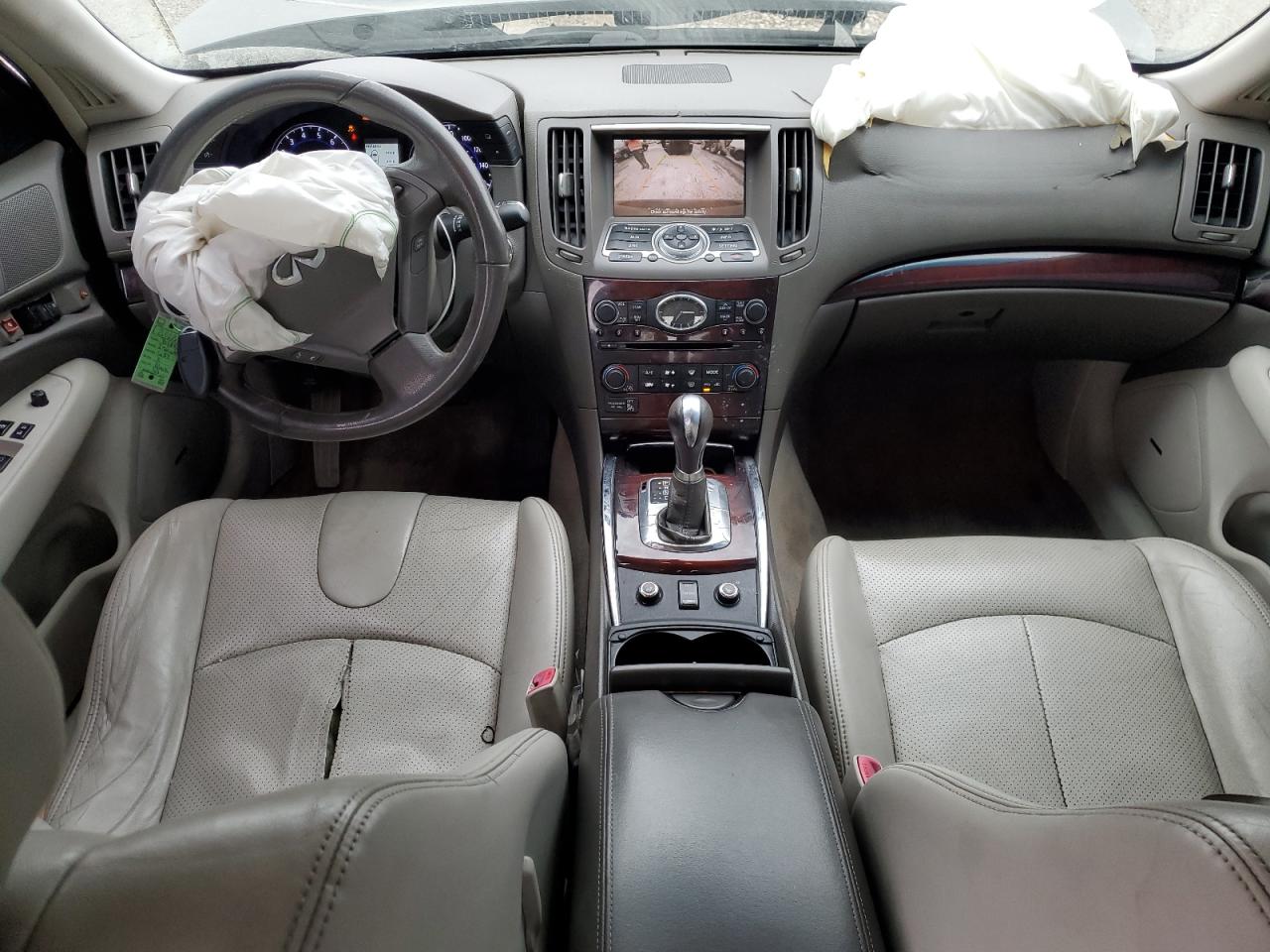 2012 Infiniti G VIN JN1CV6AR9CM971657 Copart auction photo, front end damage thumbnail 8
