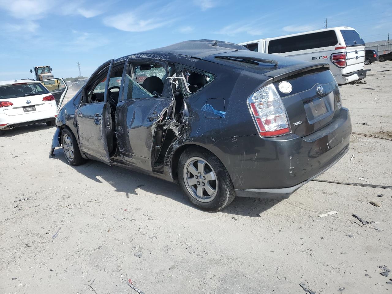 2007 Toyota Prius VIN JTDKB20U373222736 Copart auction photo, all over damage thumbnail 2