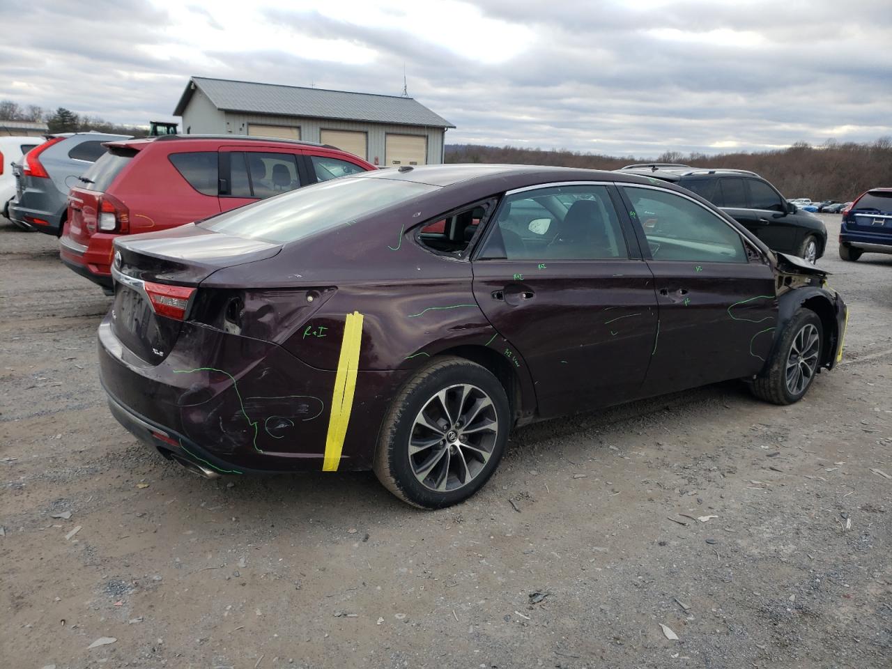 2018 Toyota Avalon VIN 4T1BK1EBXJU284505 Copart auction photo, side / front end damage thumbnail 3