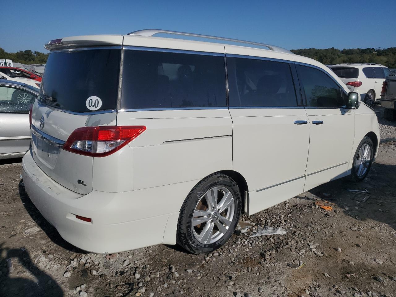 2013 Nissan Quest VIN JN8AE2KP6D9066280 Copart auction photo, front end damage thumbnail 3