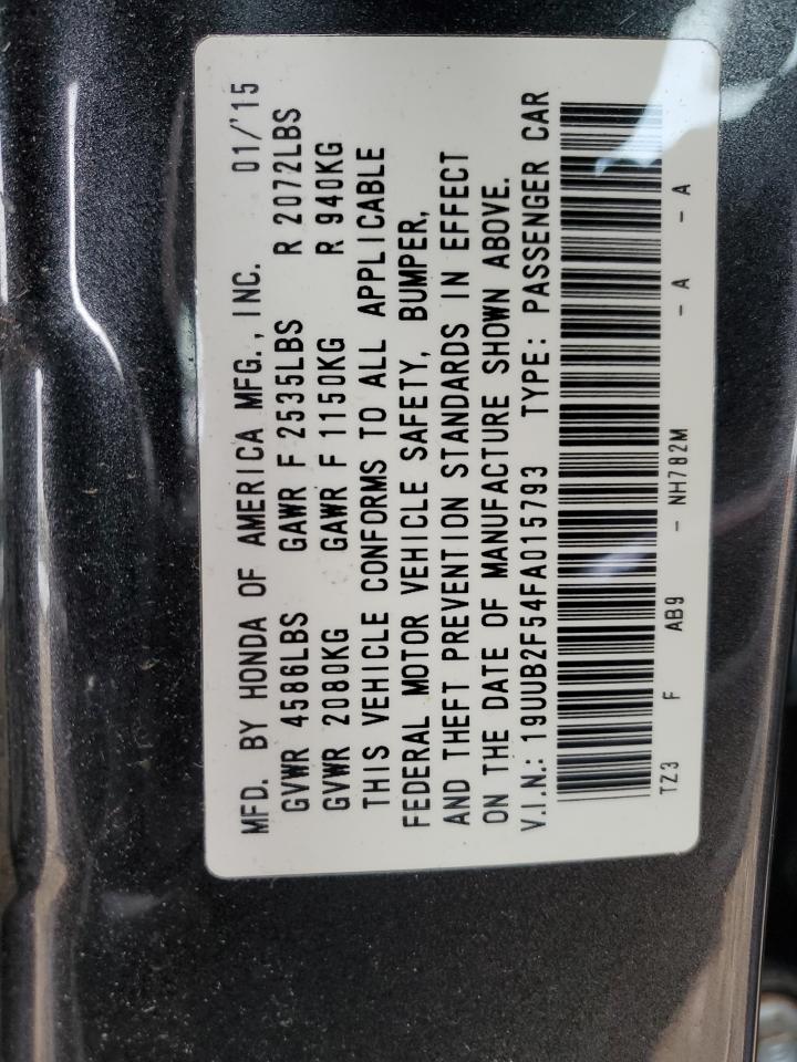 2015 Acura TLX VIN 19UUB2F54FA015793 Copart auction photo, front end damage thumbnail 13