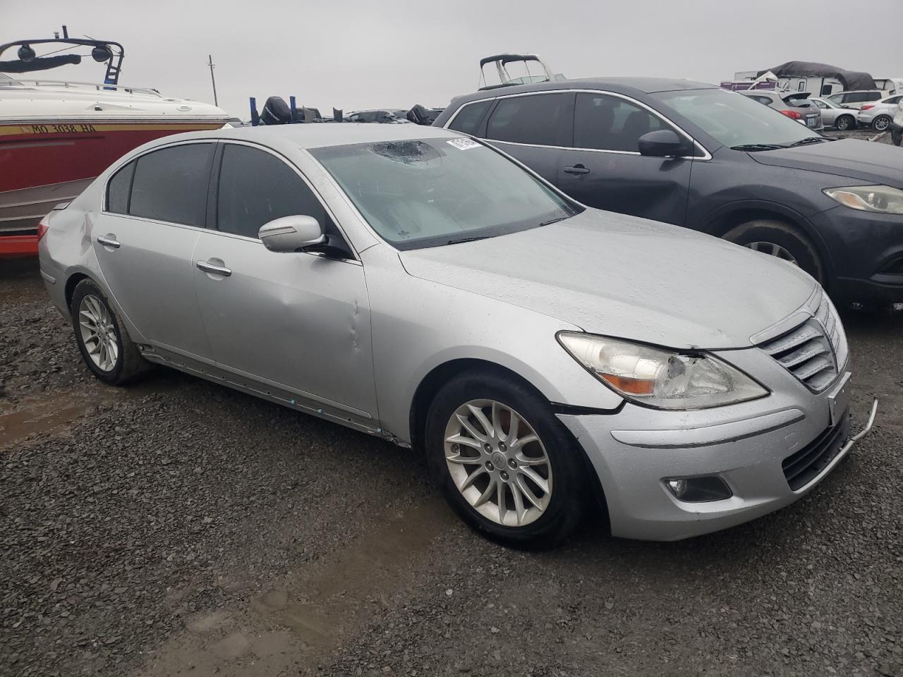 2011 Hyundai Genesis VIN KMHGC4DE8BU137939 Copart auction photo, front end damage thumbnail 4