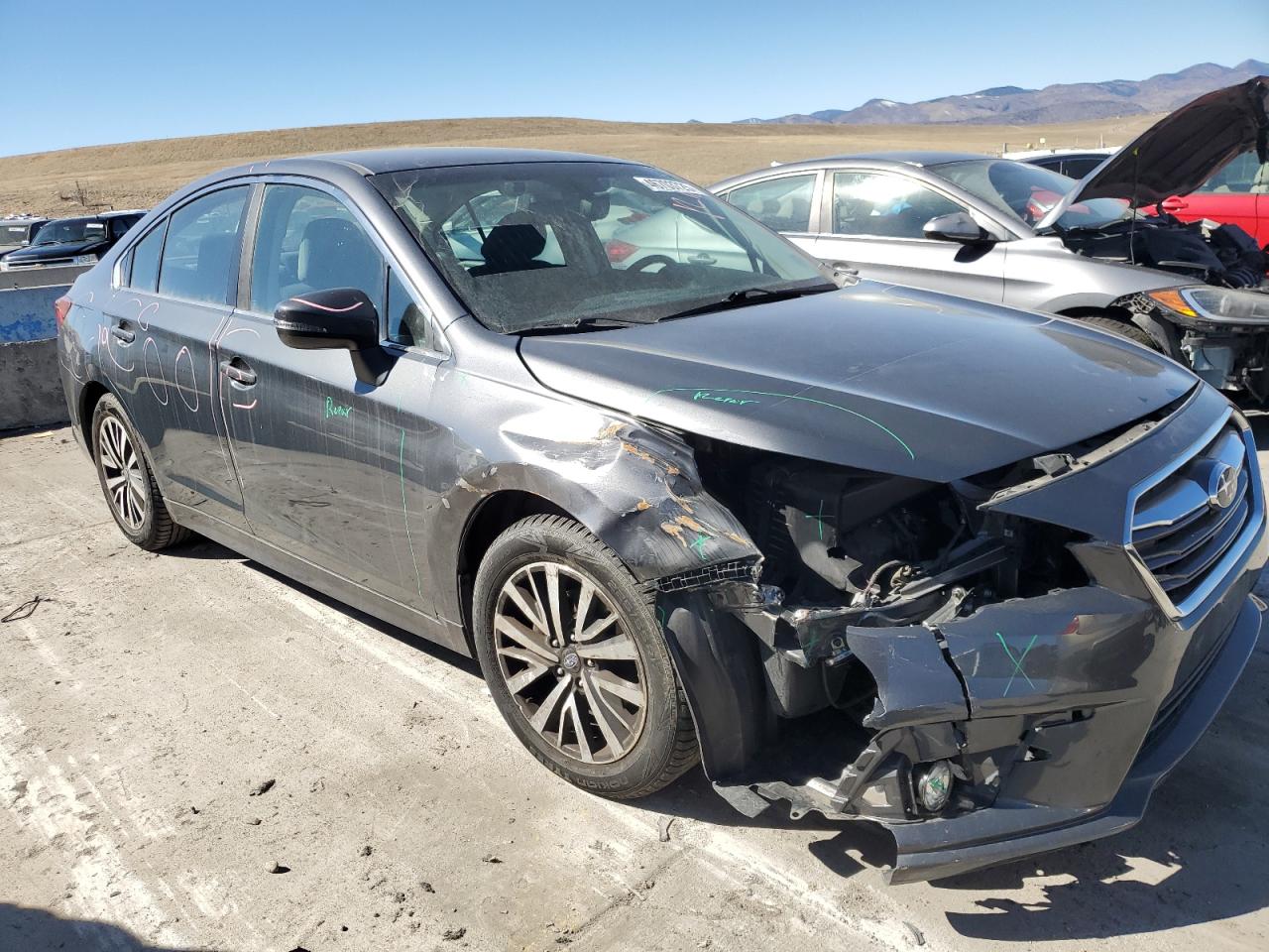 2019 Subaru Legacy VIN 4S3BNAF62K3023843 Copart auction photo, front end damage thumbnail 4
