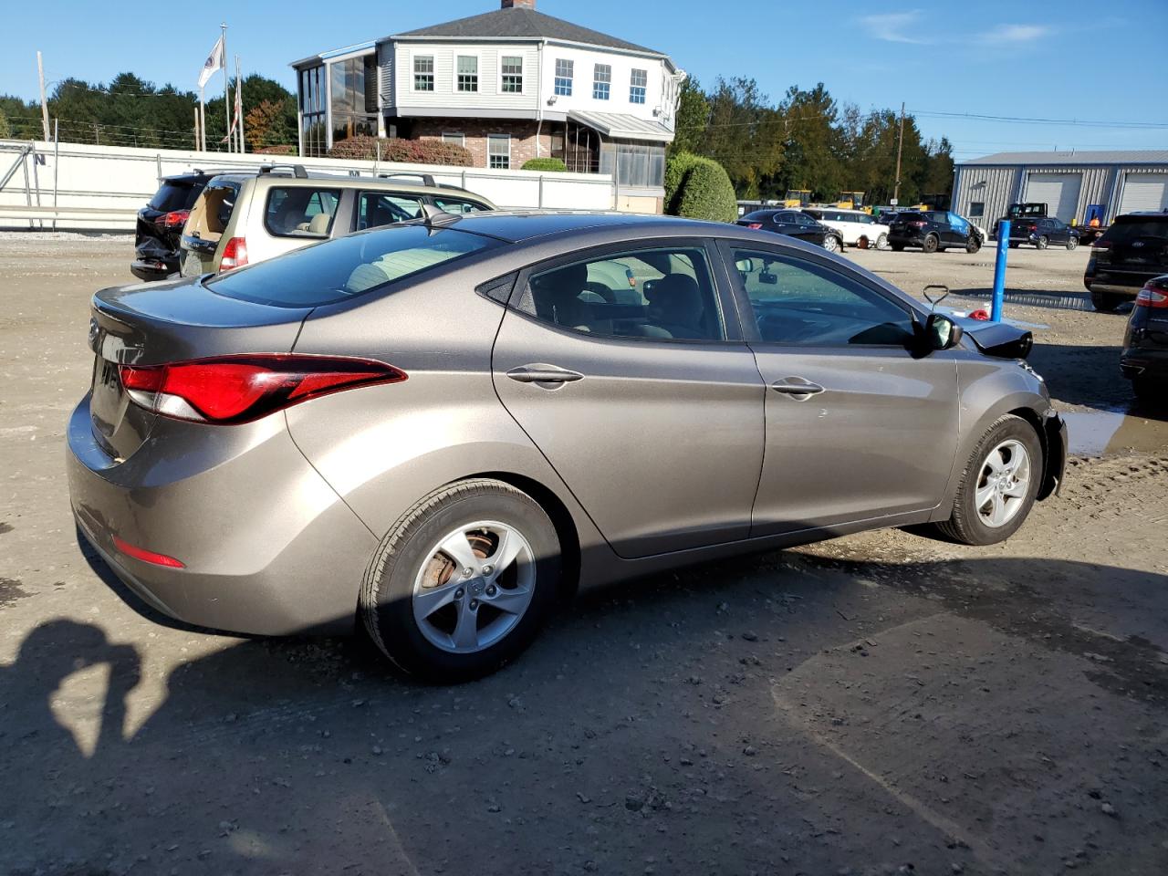 2014 Hyundai Elantra VIN 5NPDH4AE0EH455386 Copart auction photo, front end damage thumbnail 3