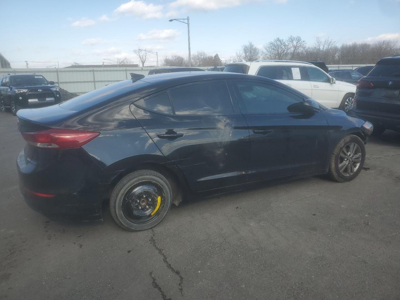 2017 Hyundai Elantra VIN 5NPD84LF1HH170187 Copart auction photo, front end / vandalism damage thumbnail 3