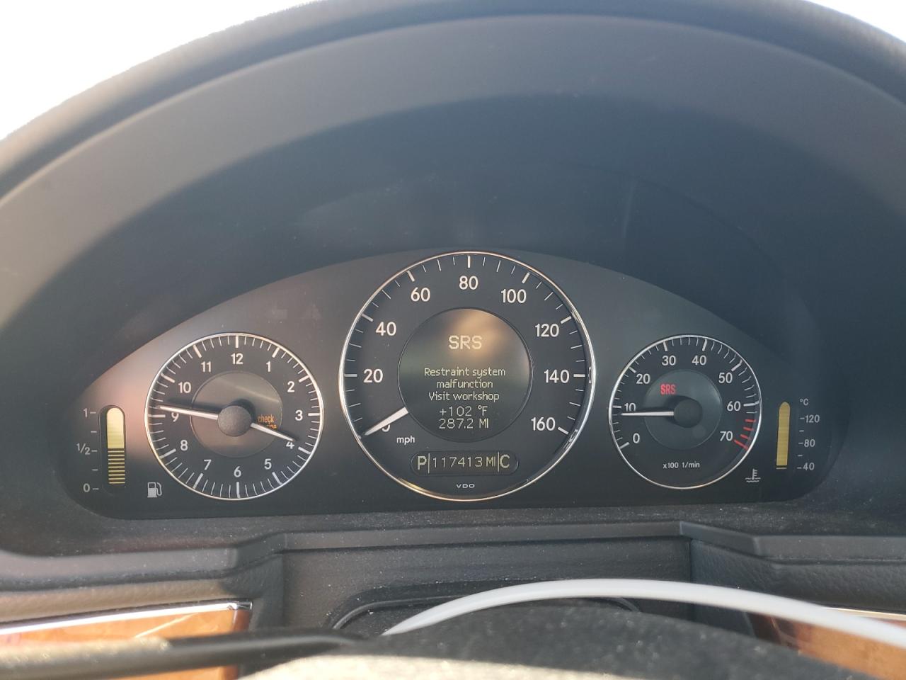 2007 Mercedes-Benz E-klasse VIN WDBUF56X57B161295 Copart auction photo, side damage thumbnail 9