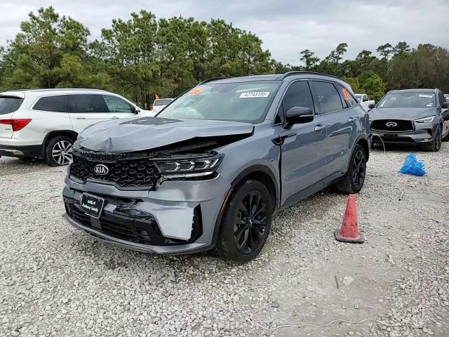 2021 KIA Sorento VIN 5XYRK4LF7MG034378 Copart auction photo, front end / rear end damage thumbnail 14