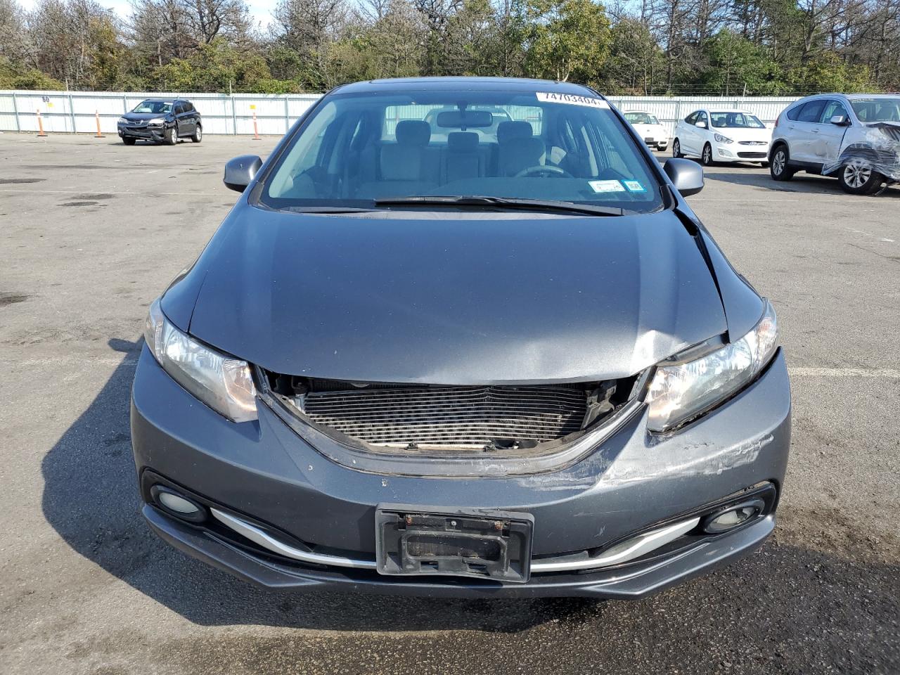 2013 Honda Civic VIN 2HGFB2F9XDH539458 Copart auction photo, front end / minor dent/scratches damage thumbnail 5