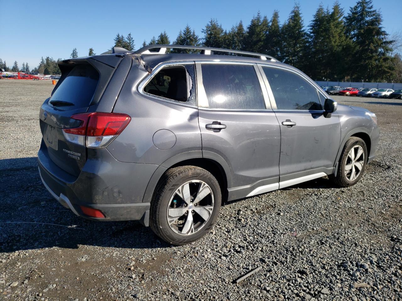 2020 Subaru Forester VIN JF2SKAXC4LH420697 Copart auction photo, side / top/roof damage thumbnail 3