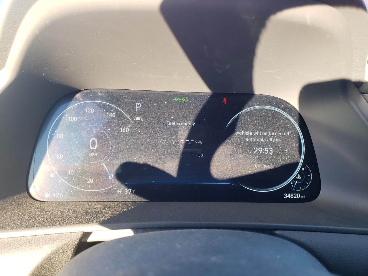 2020 Hyundai Sonata VIN 5NPEF4JA3LH016512 Copart auction photo, rear end damage thumbnail 9