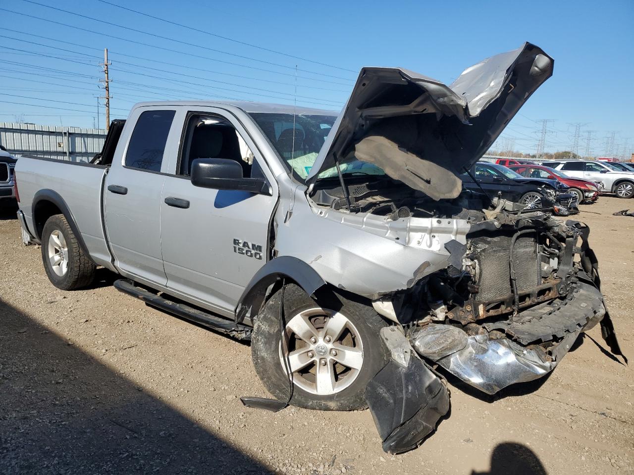 2014 RAM 1500 VIN 1C6RR7FM1ES288355 Copart auction photo, front end / rear end damage thumbnail 4