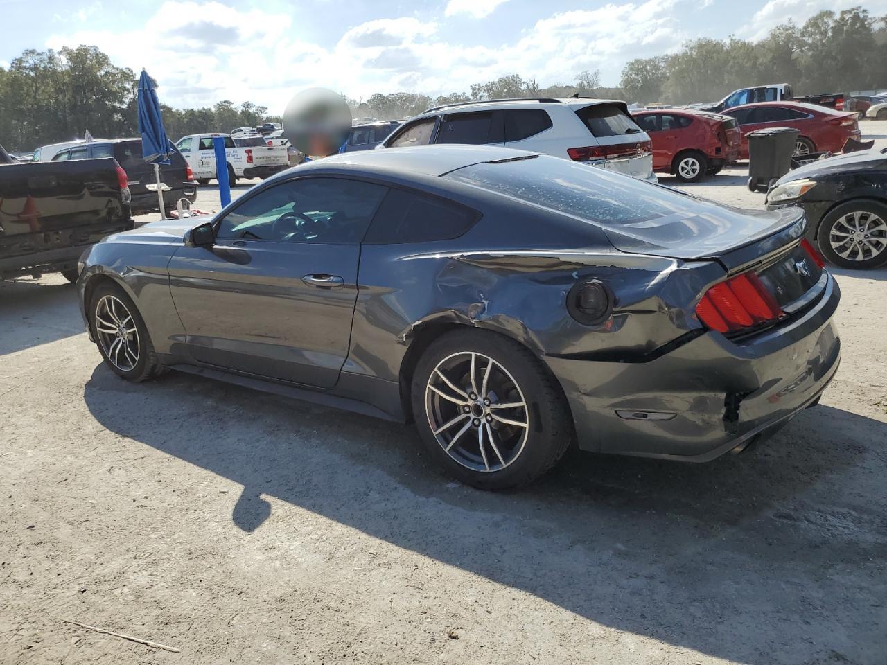 2017 Ford Mustang VIN 1FA6P8TH9H5249293 Copart auction photo, side / rear end damage thumbnail 2