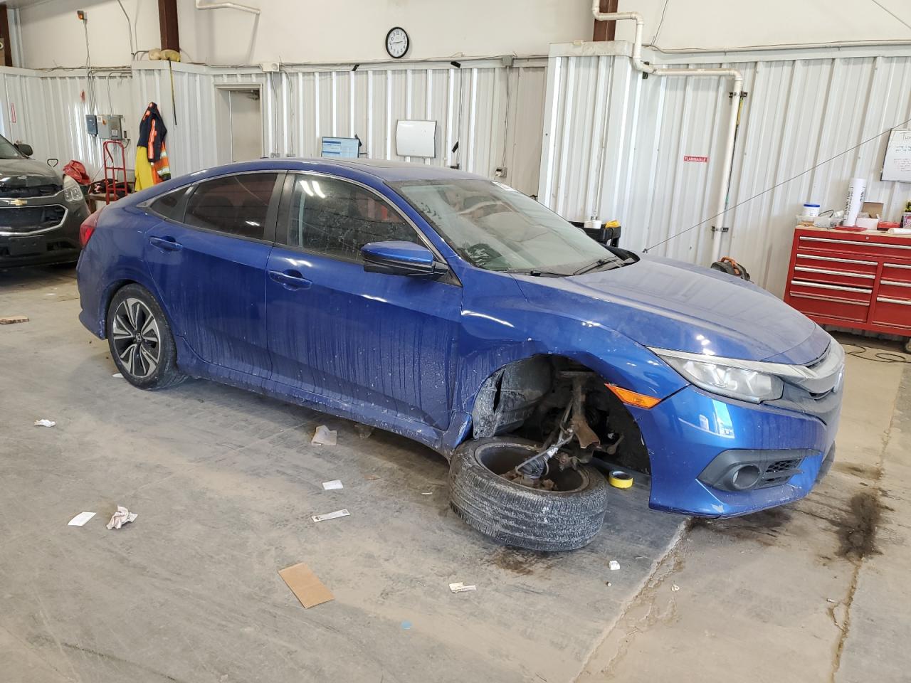 2016 Honda Civic VIN 19XFC1F36GE032039 Copart auction photo, all over damage thumbnail 4