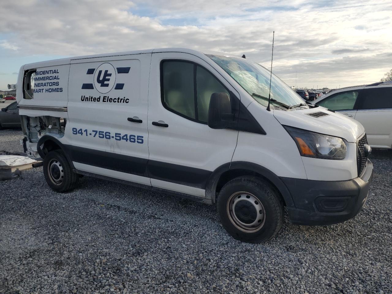 2023 Ford Transit VIN 1FTBR1Y8XPKB44832 Copart auction photo, rear end damage thumbnail 4