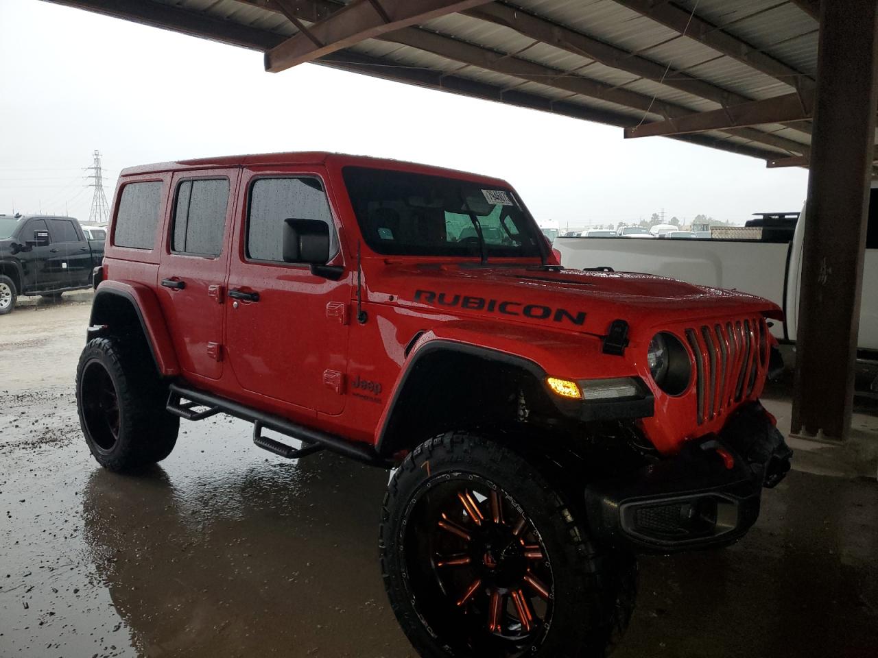 2019 Jeep Wrangler VIN 1C4HJXFN8KW561493 Copart auction photo, front end damage thumbnail 4