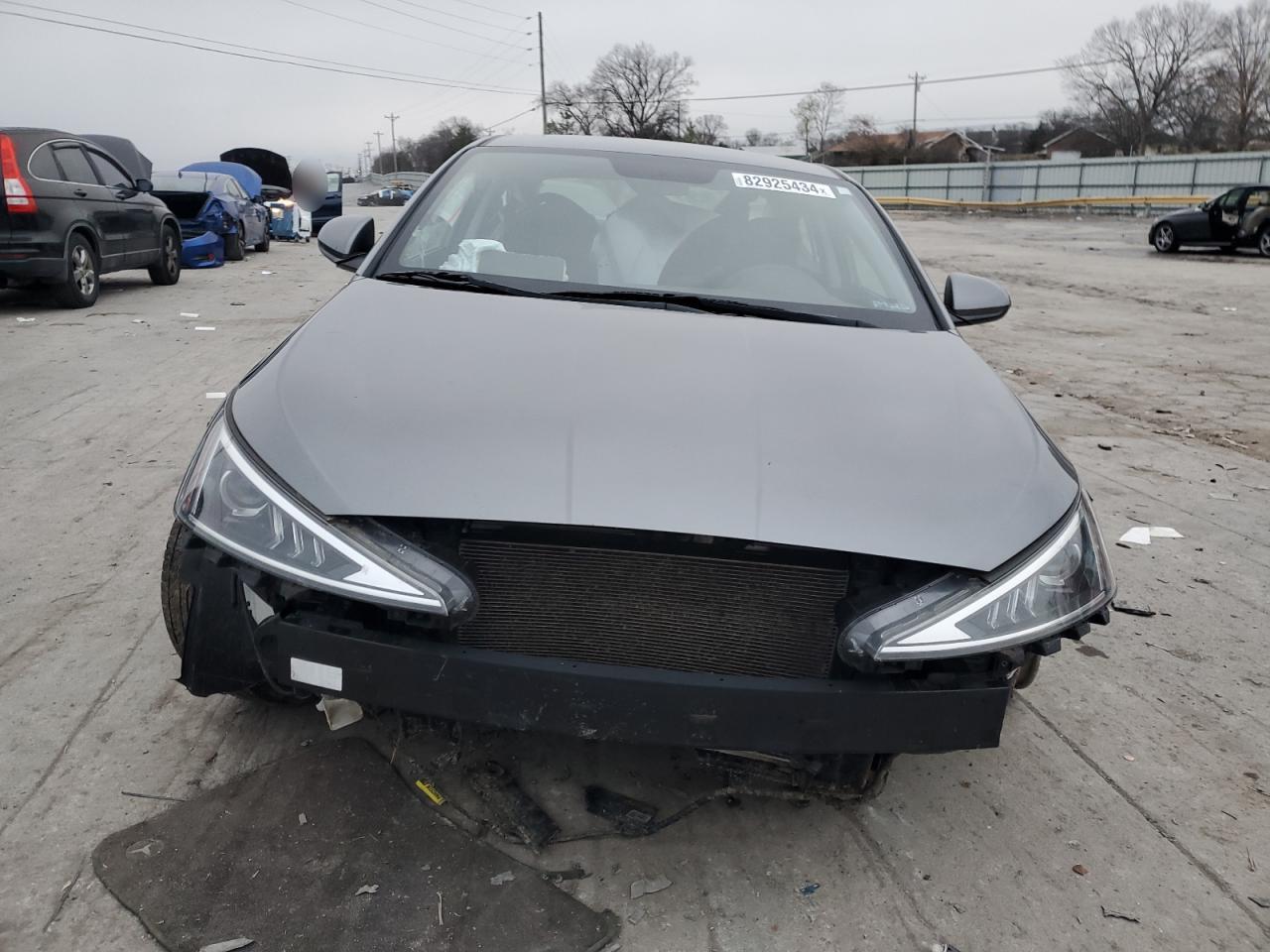 2019 Hyundai Elantra VIN 5NPD74LF8KH436797 Copart auction photo, side / front end damage thumbnail 5